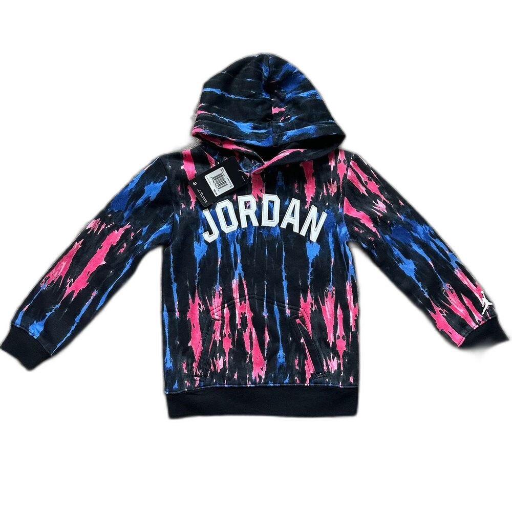 NWT Jordan Nike Air  DNA Statement Fleece Tie Dye hoodie boys size 5-6